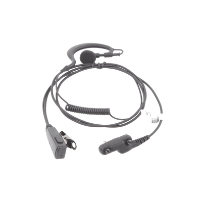 Txpro TX110NS05 Lapel Microphone with Earphone Adjustable to the Ear Hook with Spring Cable for ICOM IC-F11/ 14/ 3021/ 3013/ 3103/ 3003