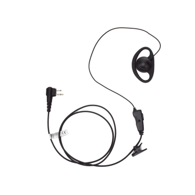 Txpro TX160NM01 Lapel Microphone | D-Shape Ear Hook | PTT with 360-Degree Clip | Kevlar-Reinforced Cable | Compatible with HYT BD-506 and Motorola...