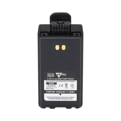 Txpro TXBP280 7.2 Vdc at 2400 mAh Li-Ion Battery for Portable Radios IC-F1100 | 2100D