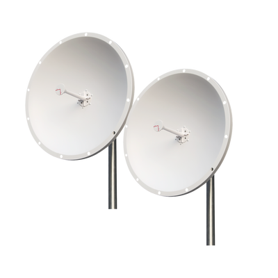 Txpro TXPD486528NKIT2 Kit of 2 Antennas Extended Frequency, 4.8 - 6.5 GHz, 28 dBi, N-Male Connectors, Ideal for WISP