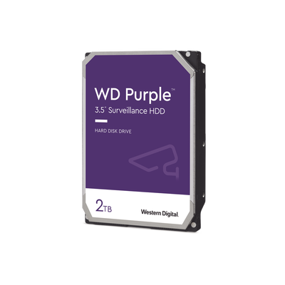 Western Digital (WD) WD23PURZ WD HDD 2TB Optimized for Video Surveillance | 3-year Warranty | for Video Surveillance