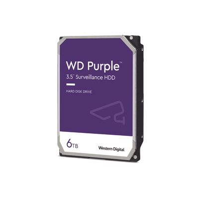 Western Digital (WD) WD64PURZ WD HDD 6TB Optimized for Video Surveillance | 3-year Warranty | for Video Surveillance