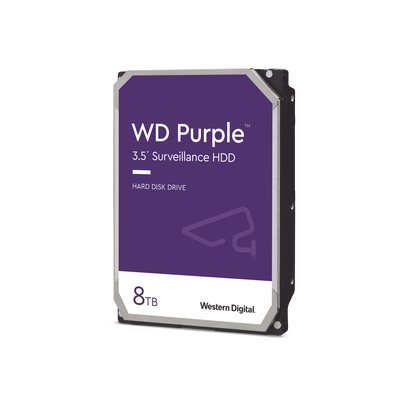 Western Digital (WD) WD85PURZ 8TB WD Hard Drive | 5640RPM | Optimized for Video-surveillance
