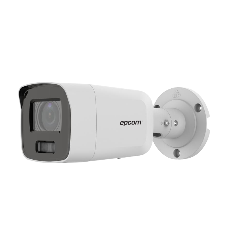 Epcom XB28CSL/A IP Bullet Camera 8 Megapixels | Color Image 24/7 | PoE | 2.8 mm Lens | 40 m White Light | Outdoor IP67 | WDR 130 dB | Facial