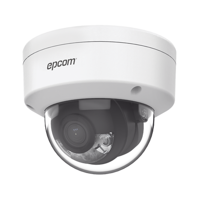 Epcom XD14CSL XD-14CLS 4MP IP Dome Camera | 2.8 mm Lens | SENSEPLUS LITE | COLORPLUS | H.265+ | IP67 | 30m White Light