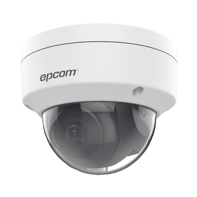 Epcom XD24S IP Dome 4 Megapixel | 2.8 mm Lens | 40 mts IR EXIR | IP67 | IK10 | WDR 120 dB | PoE | Video analytics (False Alarm Filter) | Ultra Low