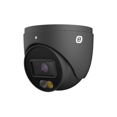 EPCOM e-Series XE43DGEN3(BLACK) Turret IP 4 MP | POE | 98ft (30m) Smart Dual Light (IR & White Light) | WDR | Micro SD | Built-In Microphone