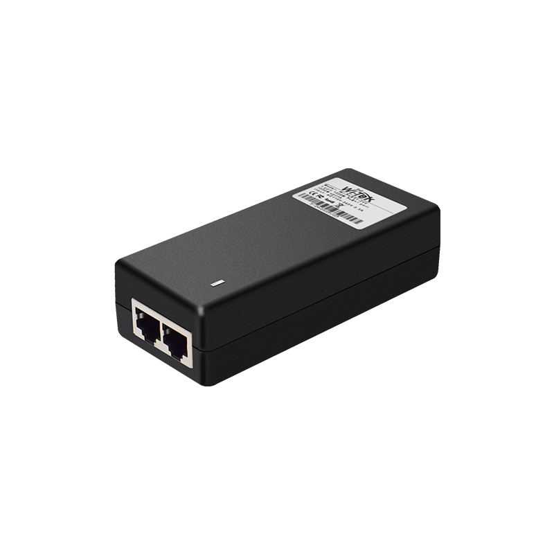 Wi-Tek WIPOE5148VV2 Gigabit PoE+ Injector, 802.3af | at, 48V, Universal 100-240V AC Input, Plug-and-Play