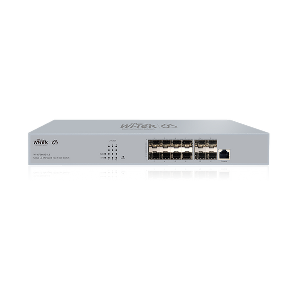 Wi-Tek WICFS6012L3 12x 10G SFP+ Layer 3 Managed Core Switch with Advanced Routing (RIP, OSPF), Enhanced Security (ACL, DHCP Snooping, IP-MAC...