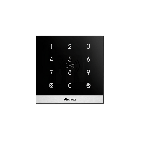 Akuvox A02 Smart, Compact and Elegant Access Control Terminal for 1 Door | 125 kHz Prox Reader | MIFARE 13.56 MHz | Keypad | 20,000 Users | Web...
