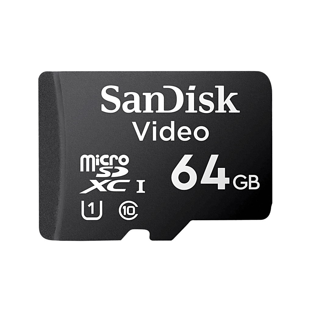 Sandisk SDSDQAS4064GBP SanDisk 64GB microSD Memory Card | Heavy Duty | Video Surveillance | Class 10